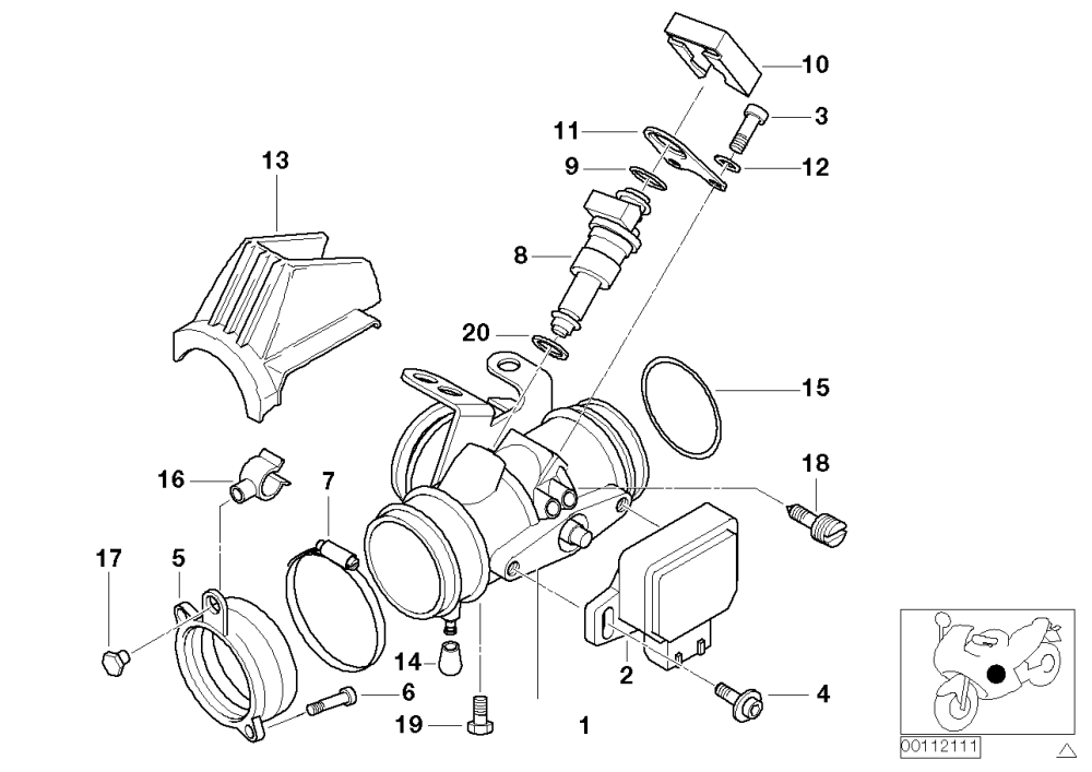 BMW Drosselklappenschalter A61 K30 K41 R21 R21A R22 R28 13638409501 jetzt im Trend!
