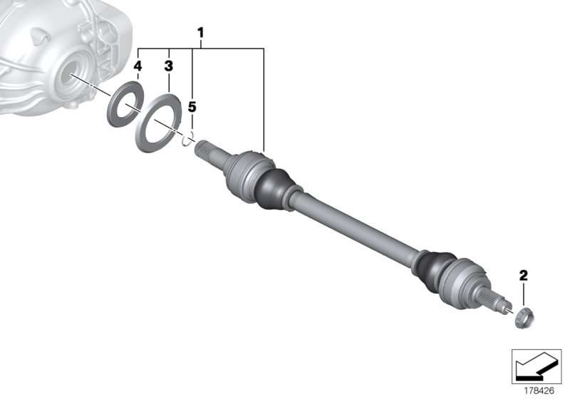 BMW Abtriebswelle links F10 F11 33207612941 speziell