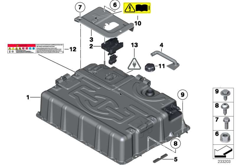 BMW Rep.-Satz Stecker Hochvolt-Batterie E72 61119248273 Sonderangebot