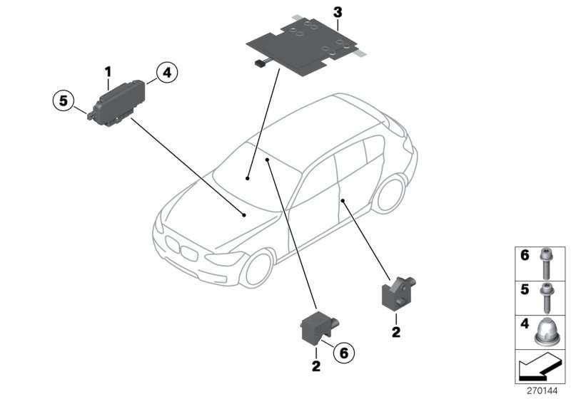 BMW Sensor B-Säule F20 F21 F22 F23 F30 F31 F32 F33 F34 F36 F80 F82 F83 F87 F87N 65779234989 heißer Online-Verkauf