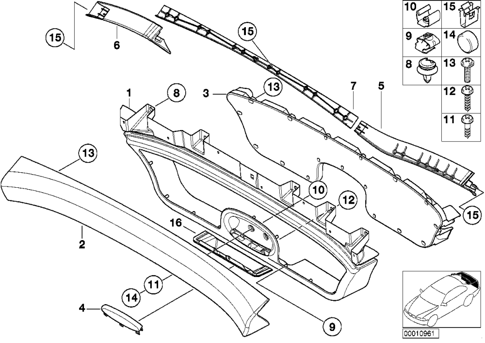 BMW Verkleidung Heckklappe unten 51498400140 speziell