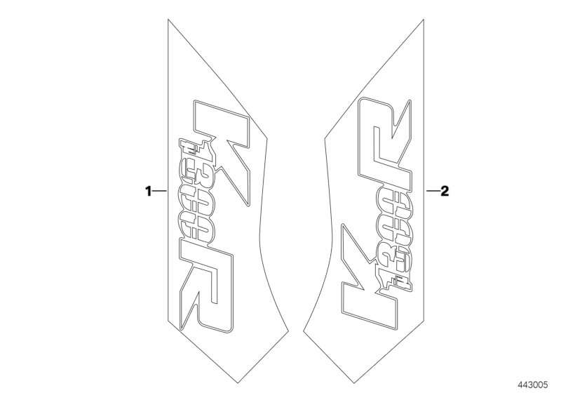 BMW Schriftzug links K43 51148535725 Online-Deal
